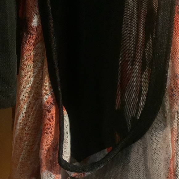 *Clearance-Final* Xception Size M Sheer Paint Pattern Tunic Dress - Picture 5 of 6